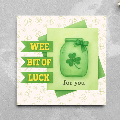 Good Luck Card, Exam Card, Lucky Clover Card, Driving Test, Travelling Card, New Job Card, Emigrating Card, Leaving Card