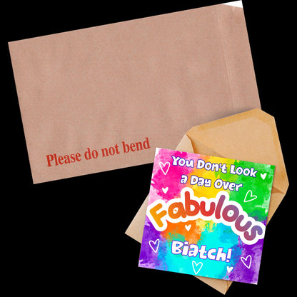 LGBTQ+ Gay Birthday Card, Pride Card, Gay Birthday, Rainbow Drag Queen, Gay, Slay, Rainbow Card