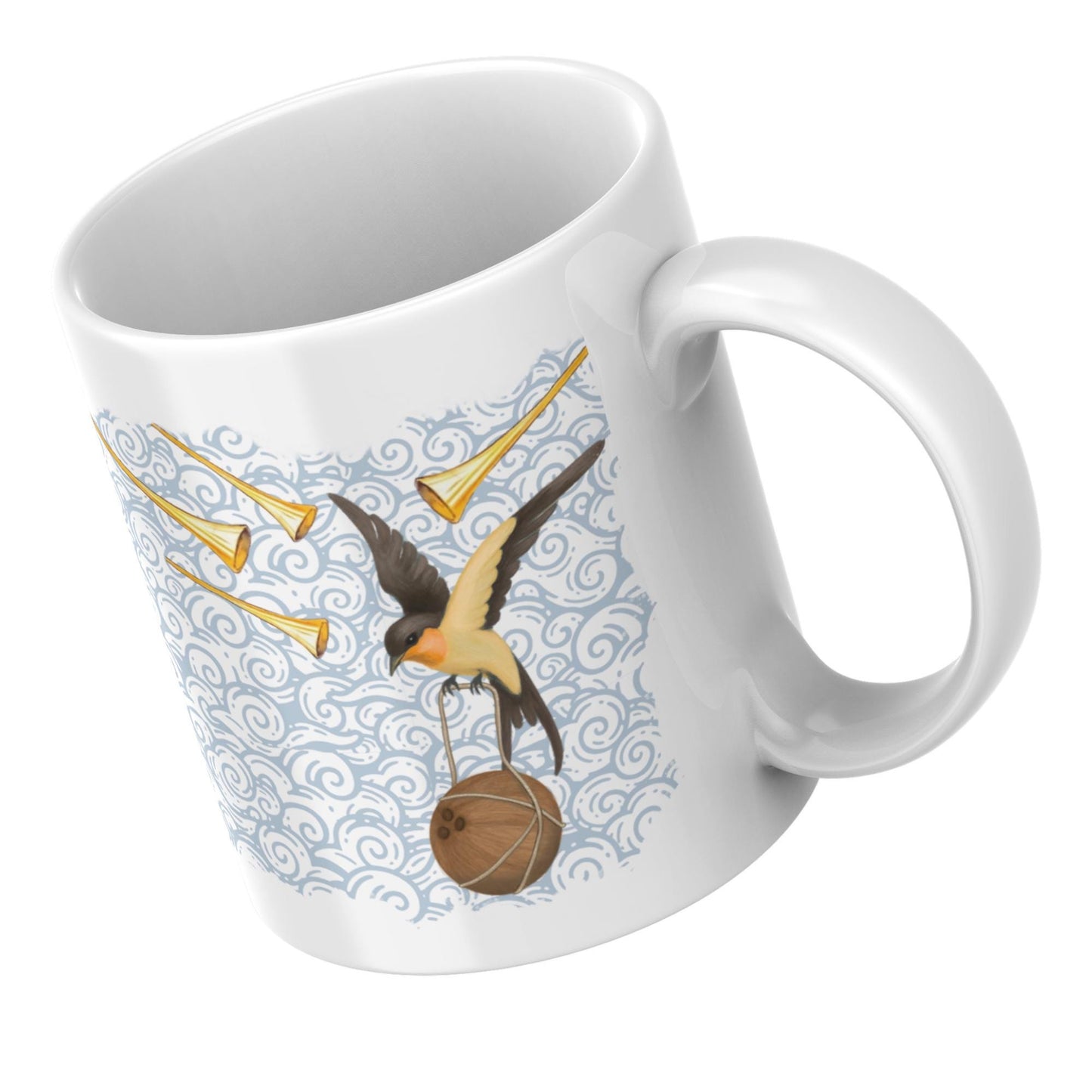 Python Mug, Fully Laden Swallow, Birthday Gift for Comedy Fans, High Quality Print Mug - Multi Colour Options