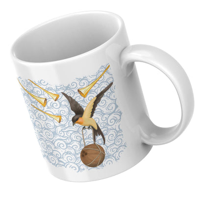 Python Mug, Fully Laden Swallow, Birthday Gift for Comedy Fans, High Quality Print Mug - Multi Colour Options