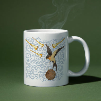 Python Mug, Fully Laden Swallow, Birthday Gift for Comedy Fans, High Quality Print Mug - Multi Colour Options