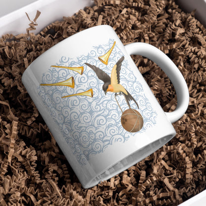 Python Mug, Fully Laden Swallow, Birthday Gift for Comedy Fans, High Quality Print Mug - Multi Colour Options