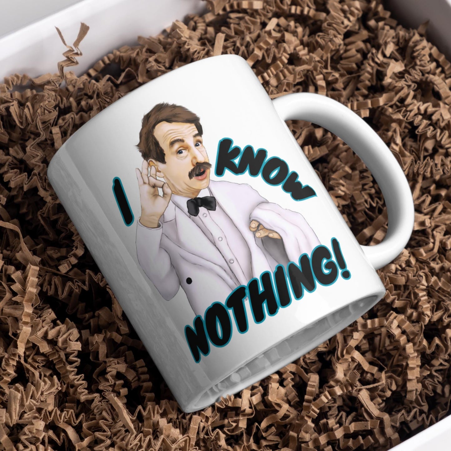 Manuel Mug, Funny Gift, I Know Nothing, British Comedy Mug - Multi Colour Options