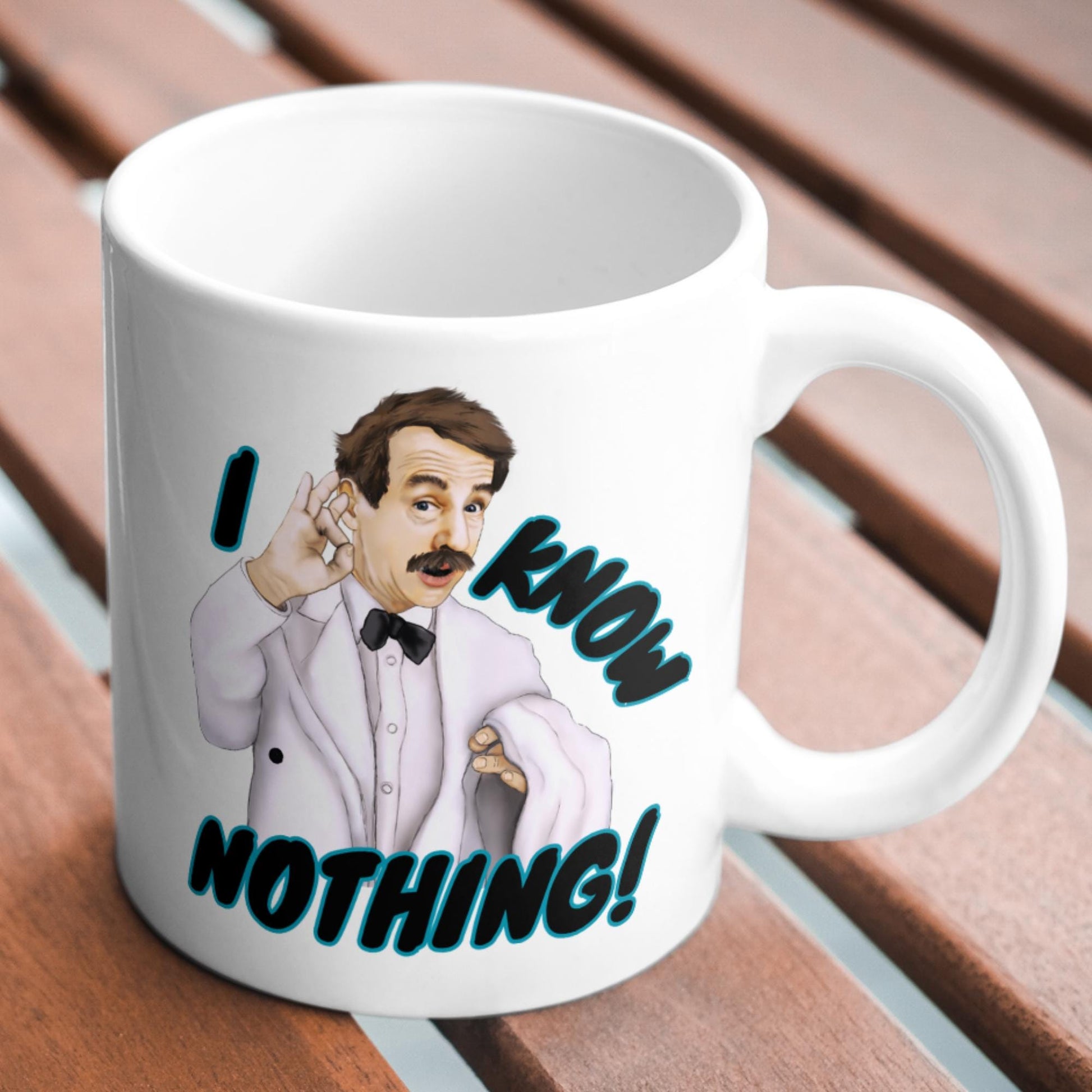 Manuel Mug, Funny Gift, I Know Nothing, British Comedy Mug - Multi Colour Options