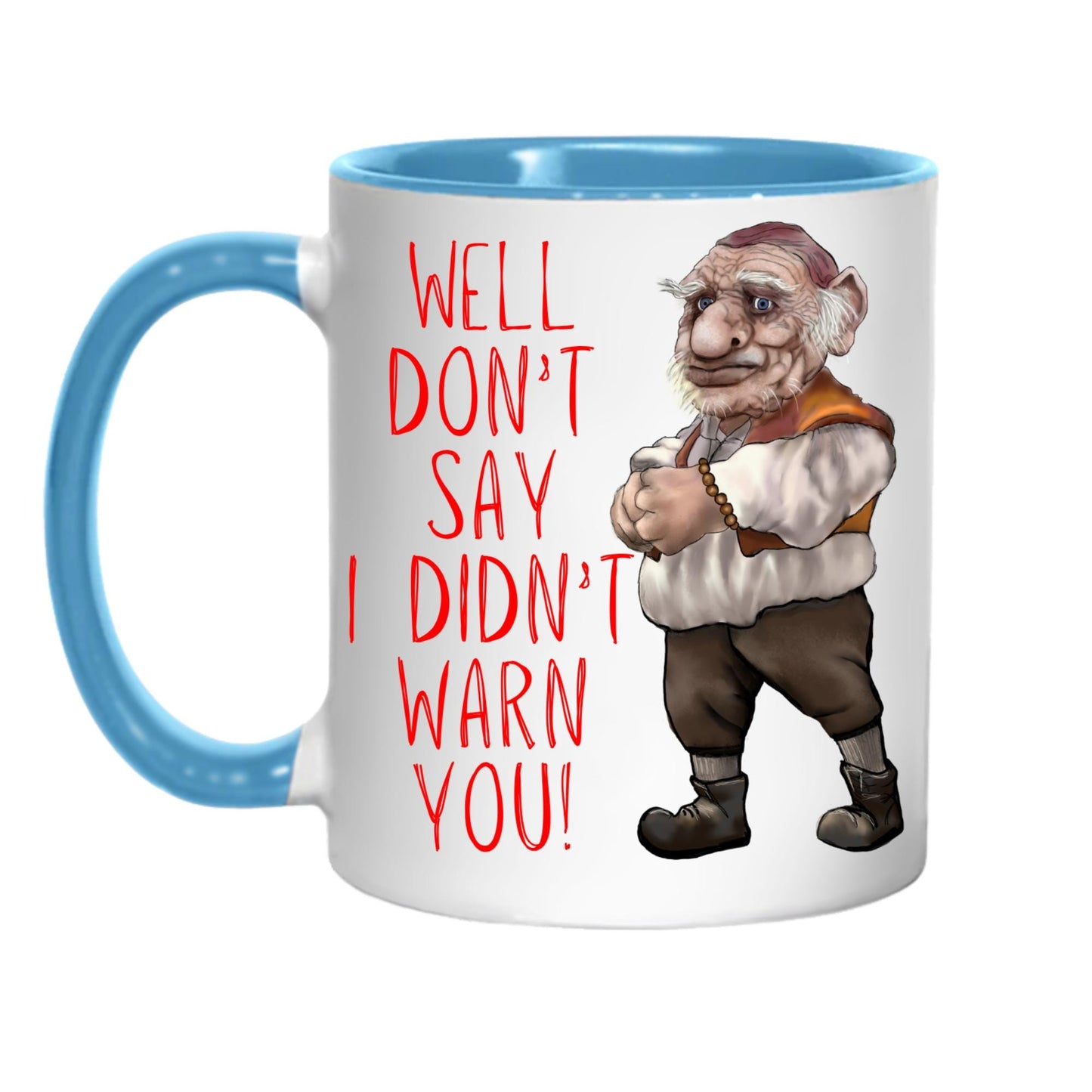 Labyrinth Hoggle Mug, Tea Cup, 80's Classic, Fantasy Movie, Cult Film Gift - Multi Colour Options