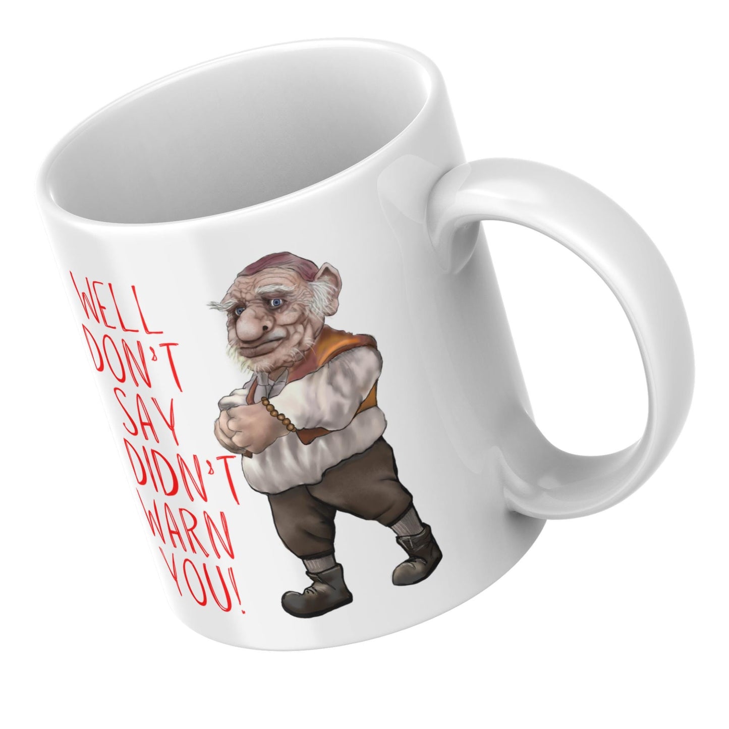 Labyrinth Hoggle Mug, Tea Cup, 80's Classic, Fantasy Movie, Cult Film Gift - Multi Colour Options