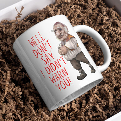 Labyrinth Hoggle Mug, Tea Cup, 80's Classic, Fantasy Movie, Cult Film Gift - Multi Colour Options