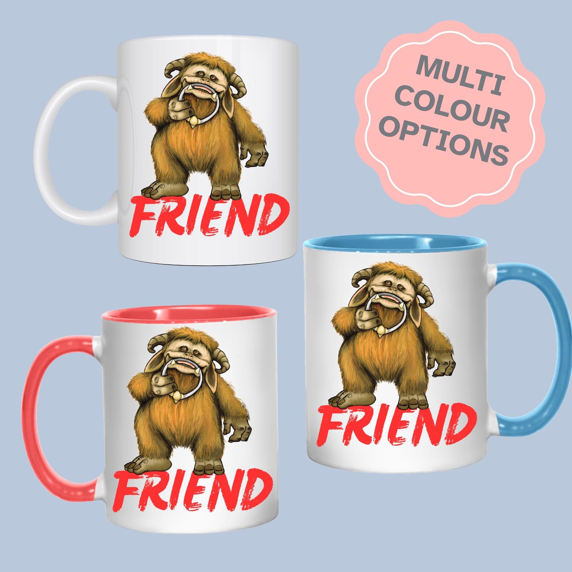 Labyrinth Ludo Mug, Tea Cup, 80's Classic, Fantasy Movie, Cult Film Gift - Multi Colour Options