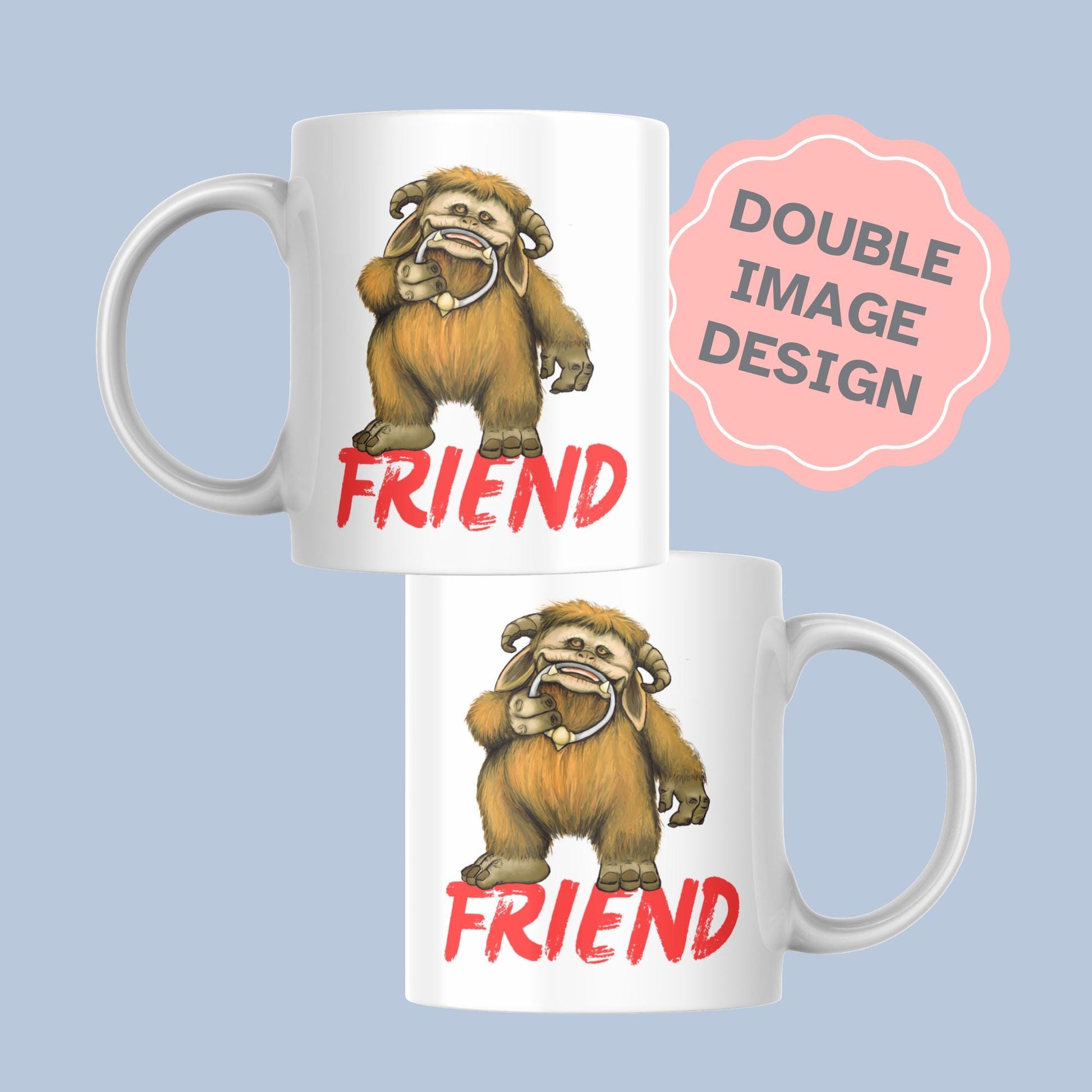 Labyrinth Ludo Mug, Tea Cup, 80's Classic, Fantasy Movie, Cult Film Gift - Multi Colour Options