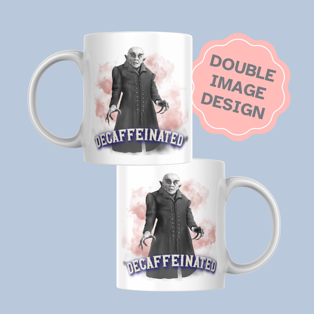 Nosferatu Coffee Mug, Vampire, Dracula, Gothic Halloween Mug, Multi Colour Options