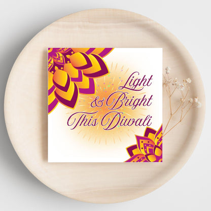 Happy Diwali Greeting Card, Diwali Wishes Card, Festival of Lights, Indian Hindu Celebration Card