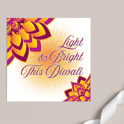Happy Diwali Greeting Card, Diwali Wishes Card, Festival of Lights, Indian Hindu Celebration Card