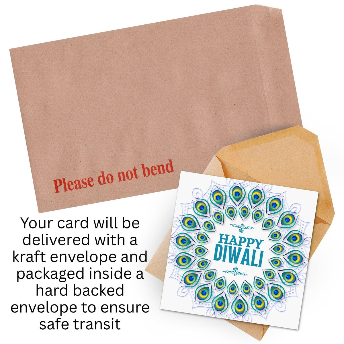 Happy Diwali Greeting Card, Diwali Wishes Card, Festival of Lights, Indian Hindu Celebration Card