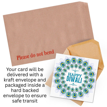 Happy Diwali Greeting Card, Diwali Wishes Card, Festival of Lights, Indian Hindu Celebration Card