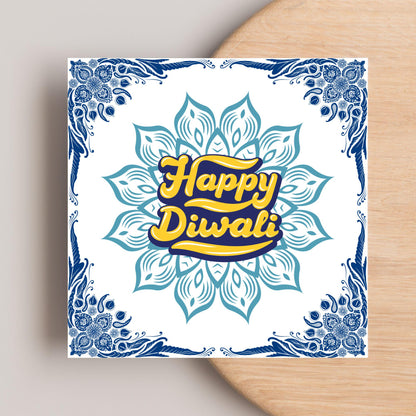 Happy Diwali Greeting Card, Diwali Wishes Card, Festival of Lights, Indian Hindu Celebration Card