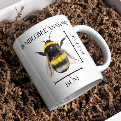 Bumblebee Anatomy Mug, Funny Science Gift, Multi Colour Options