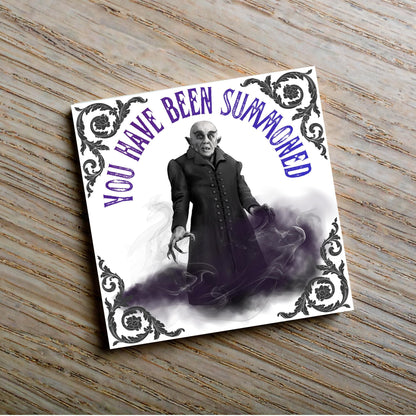 Halloween Party Invitation Card, Fun Invite, Custom Invitation, 14x14cm, RSVP Event Invitation