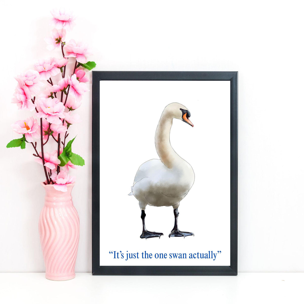 Hot Fuzz Wall Art Print, High Quality Poster, Hot Fuzz Poster, Swan, Movie Poster