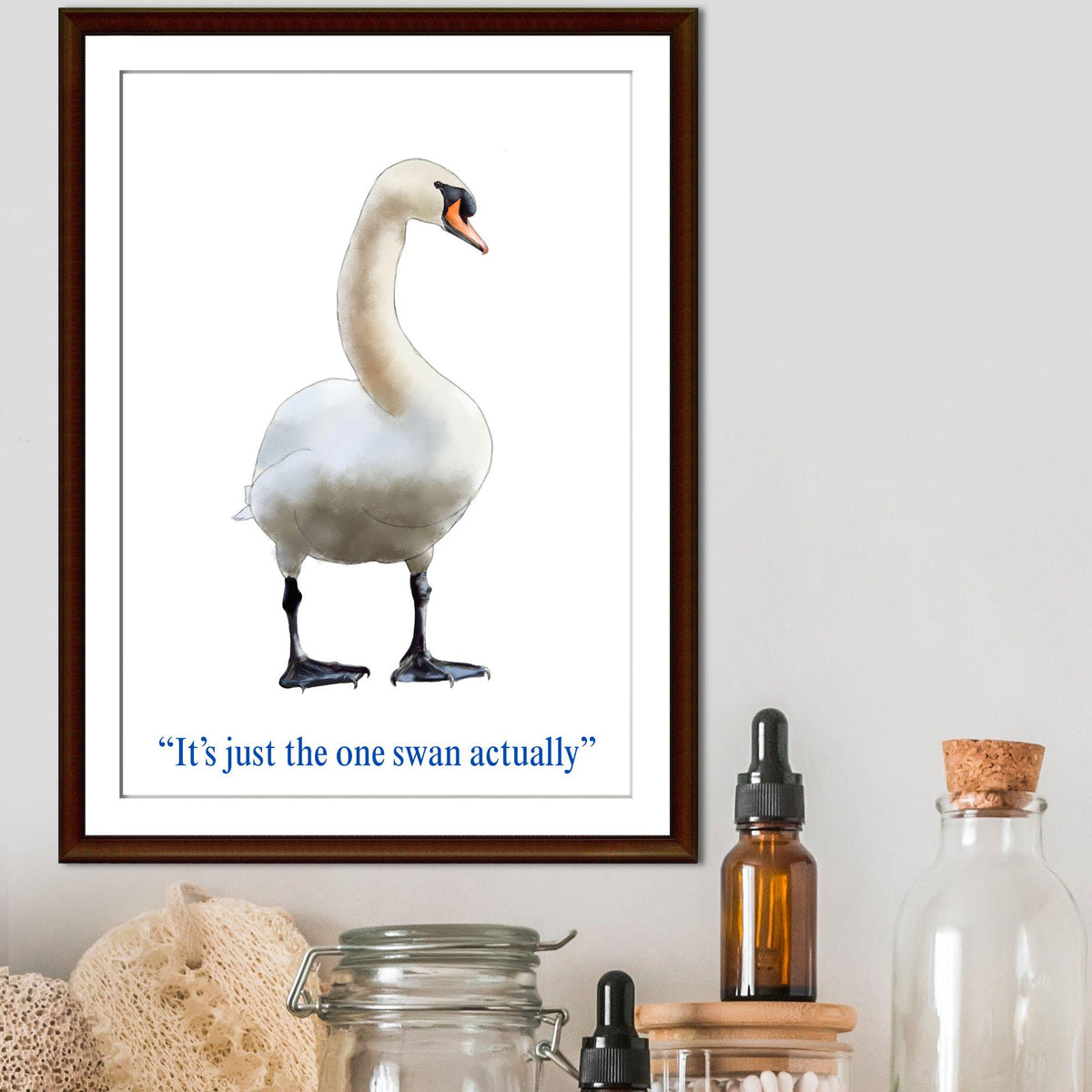 Hot Fuzz Wall Art Print, High Quality Poster, Hot Fuzz Poster, Swan, Movie Poster