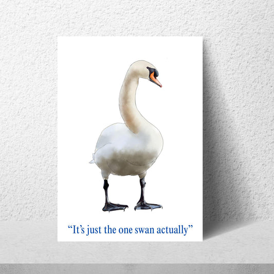 Hot Fuzz Wall Art Print, High Quality Poster, Hot Fuzz Poster, Swan, Movie Poster