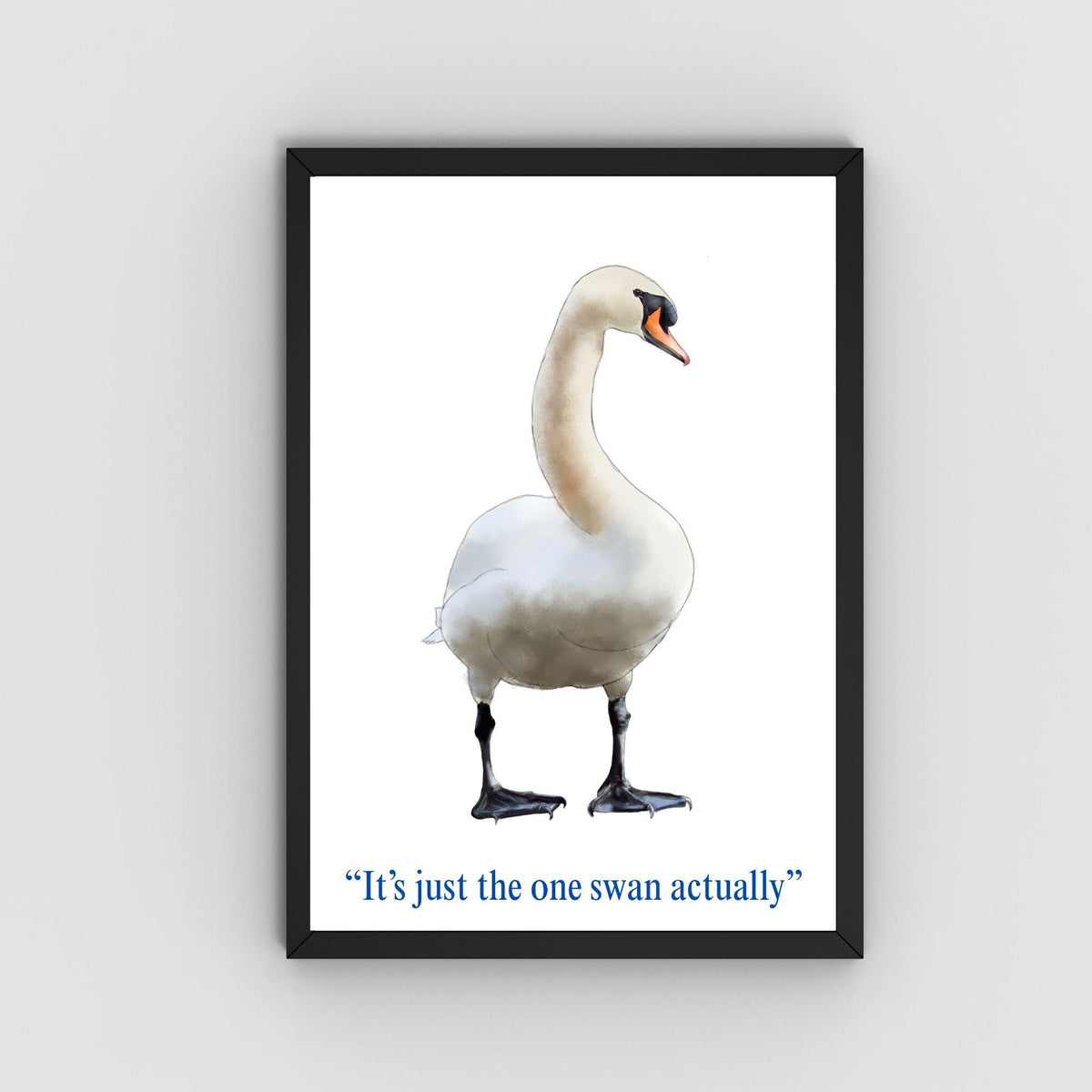 Hot Fuzz Wall Art Print, High Quality Poster, Hot Fuzz Poster, Swan, Movie Poster