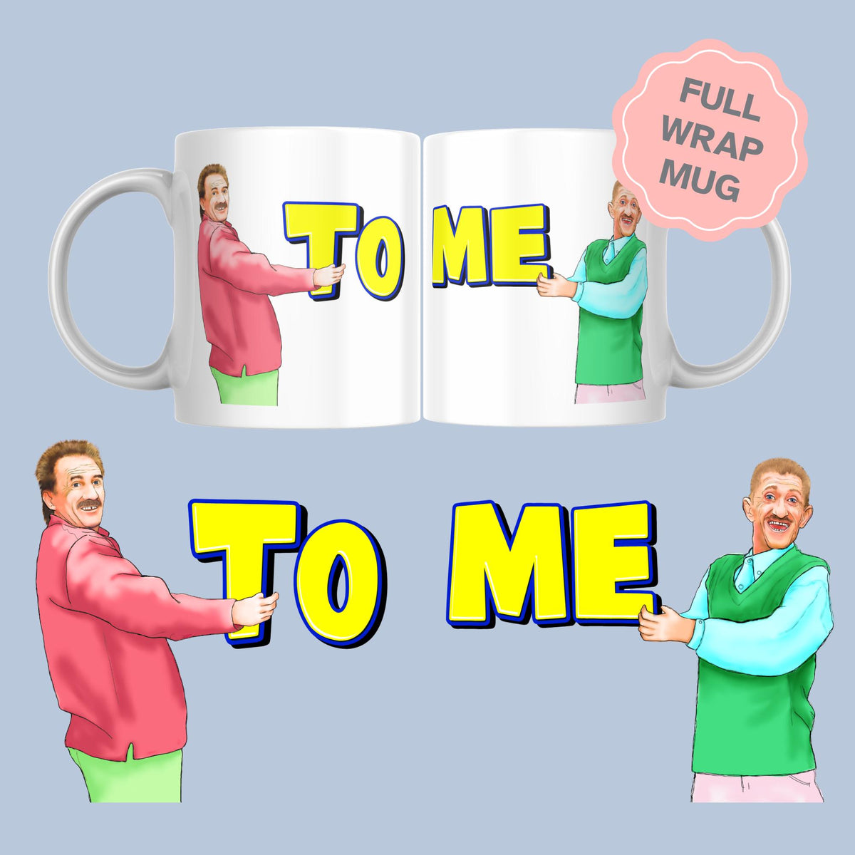 Chuckle Brothers Mug, Retro Kids TV, Pop Culture Mug - Multi Colour Options