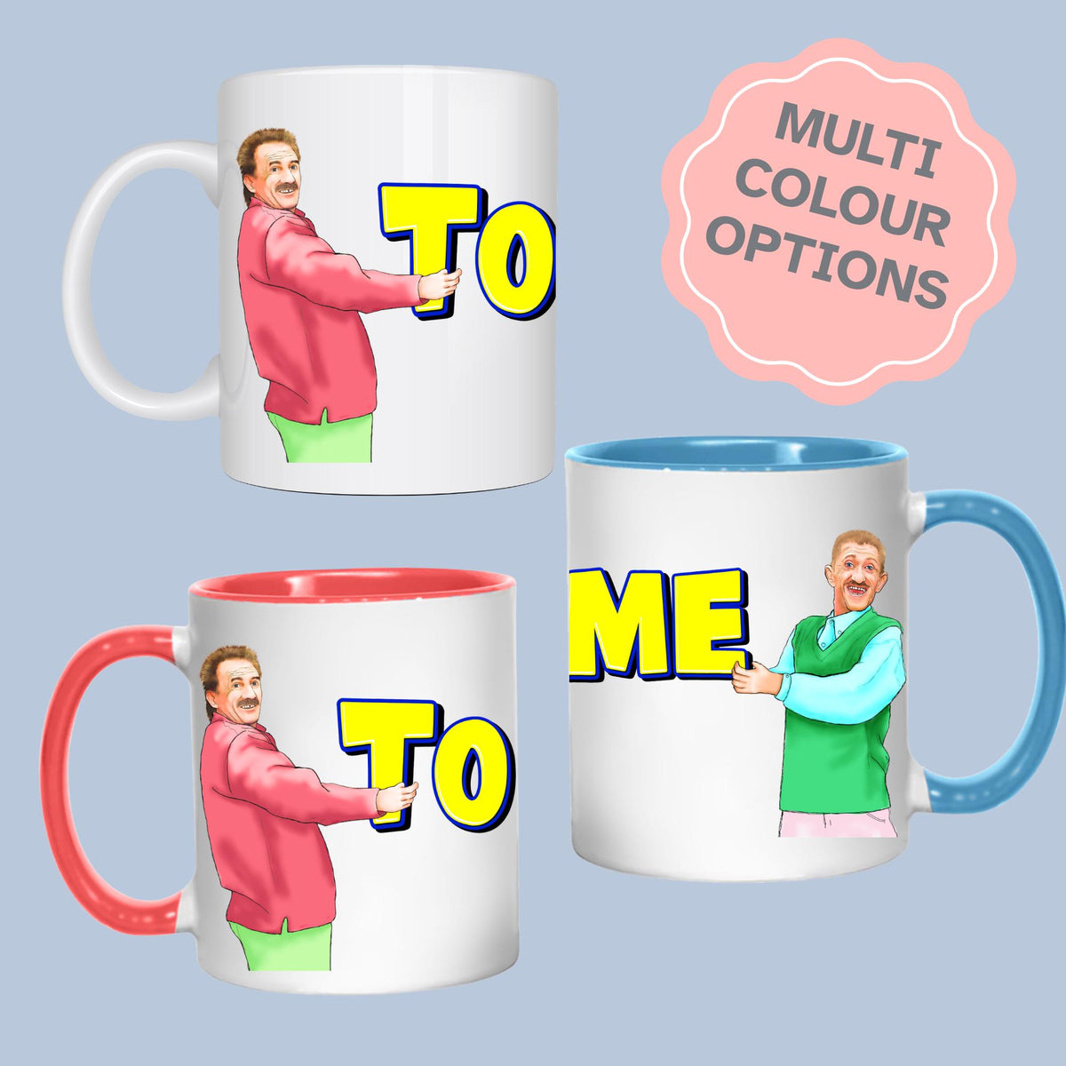Chuckle Brothers Mug, Retro Kids TV, Pop Culture Mug - Multi Colour Options