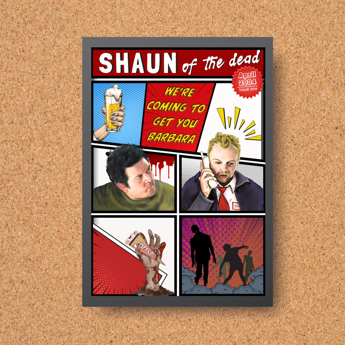 Hot Fuzz, Shaun of the Dead, The World's End Poster Set, Movie Posters, Ice Cream Trilogy Wall Art