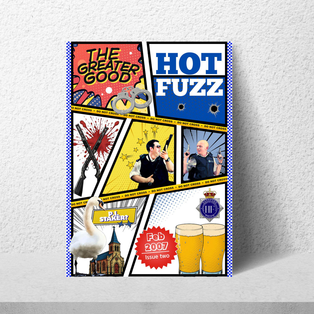 Hot Fuzz, Shaun of the Dead, The World's End Poster Set, Movie Posters, Ice Cream Trilogy Wall Art