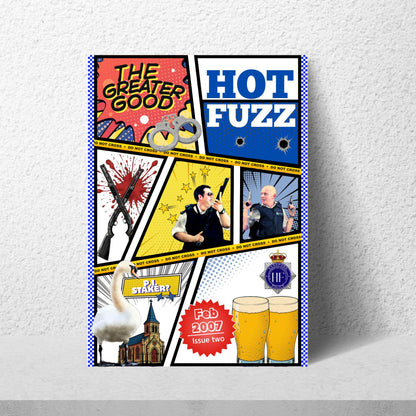 Hot Fuzz, Shaun of the Dead, The World's End Poster Set, Movie Posters, Ice Cream Trilogy Wall Art