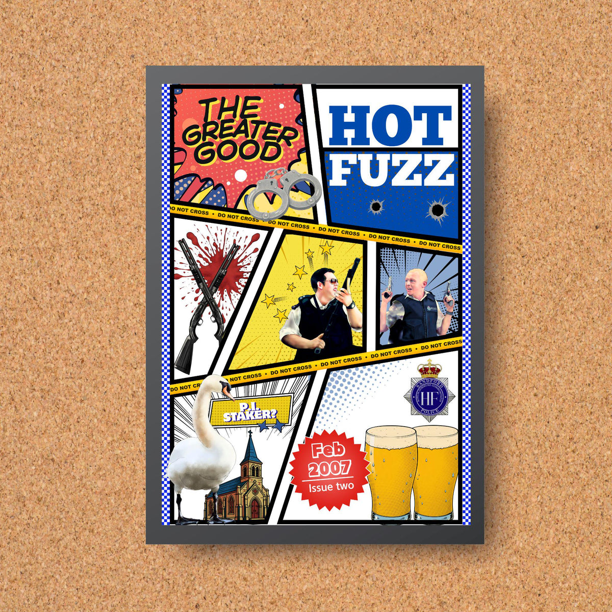 Hot Fuzz, Shaun of the Dead, The World's End Poster Set, Movie Posters, Ice Cream Trilogy Wall Art