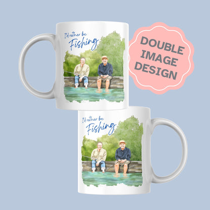 Fishing Mug, Mortimer and Whitehouse Gone Fishing Mug Gift - Multi Colour Options