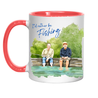 Fishing Mug, Mortimer and Whitehouse Gone Fishing Mug Gift - Multi Colour Options