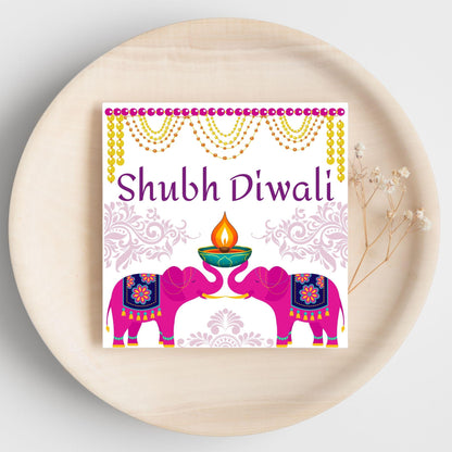 Happy Diwali Greeting Card, Diwali Wishes Card, Festival of Lights, Indian Hindu Celebration Card