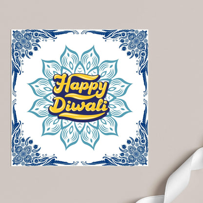 Happy Diwali Greeting Card, Diwali Wishes Card, Festival of Lights, Indian Hindu Celebration Card