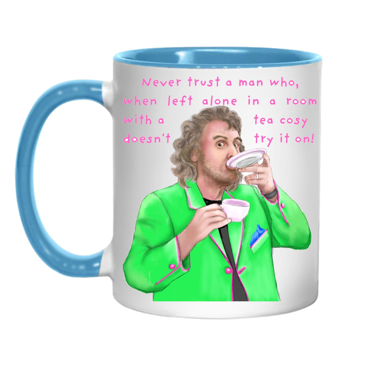 Billy Connolly Mug, Tea Cosy, Funny Gift for Dad - Multi Colour Options
