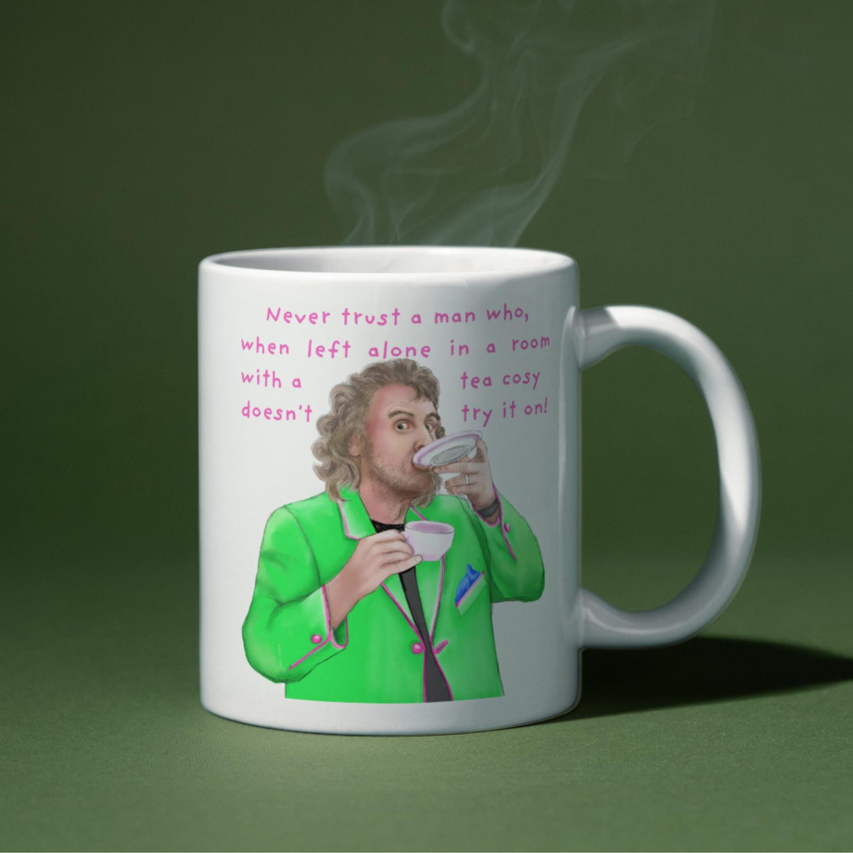 Billy Connolly Mug, Tea Cosy, Funny Gift for Dad - Multi Colour Options