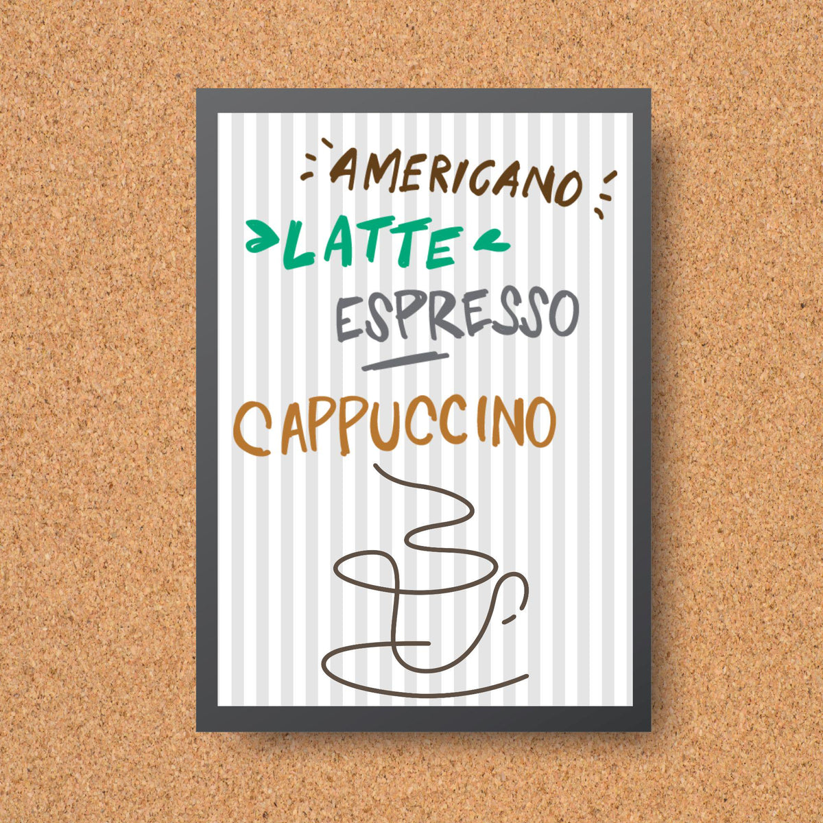 Coffee Wall Art, Poster for Kitchen, Cafe Art, Coffee Gift