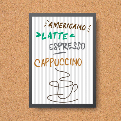 Coffee Wall Art, Poster for Kitchen, Cafe Art, Coffee Gift