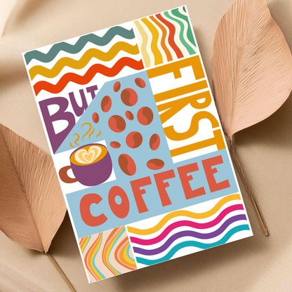 Coffee Wall Art, Poster for Kitchen, Cafe Art, Coffee Gift