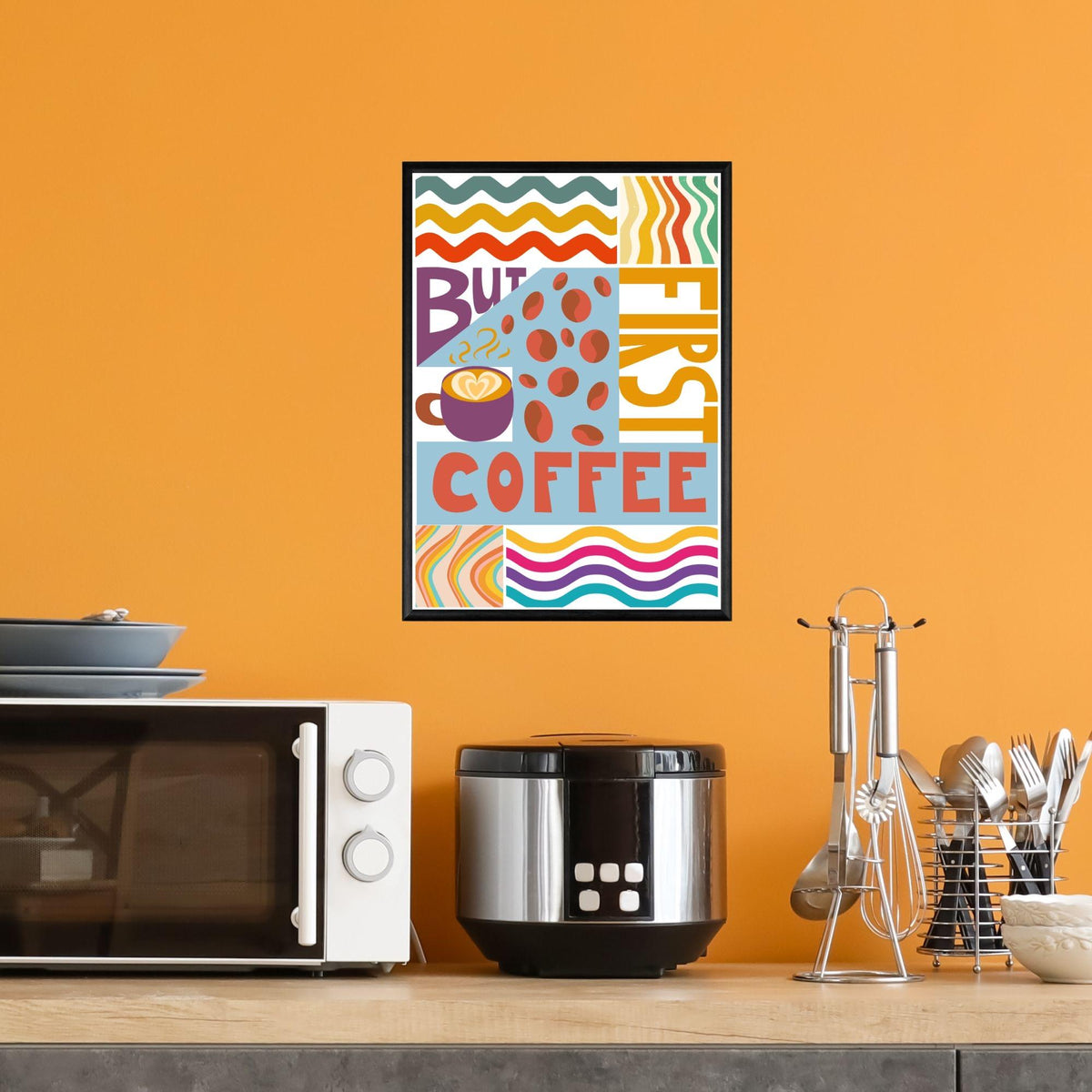 Coffee Wall Art, Poster for Kitchen, Cafe Art, Coffee Gift