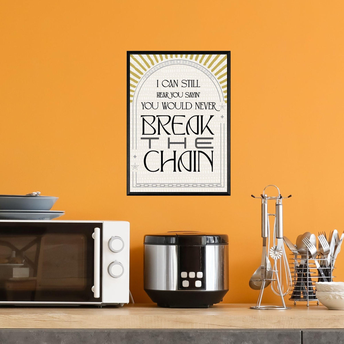 The Chain Song Lyric Poster, Fleetwood Mac Music Wall Art, Stevie Nicks 1970's Band Art
