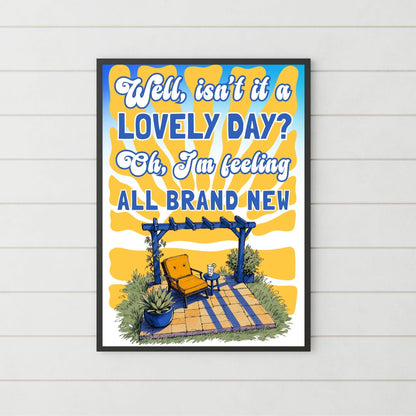 Gorky's Zygotic Mynci Poster Print Wall Art, Welsh Band Art, Patio Song
