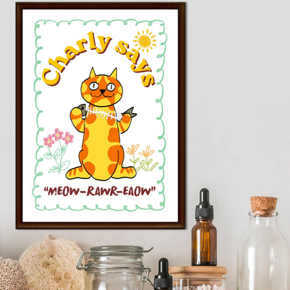 The Prodigy Poster Print Wall Art, Charly Says, 90's Rave Music