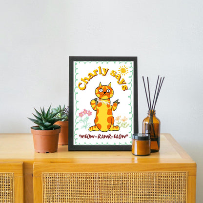 The Prodigy Poster Print Wall Art, Charly Says, 90's Rave Music