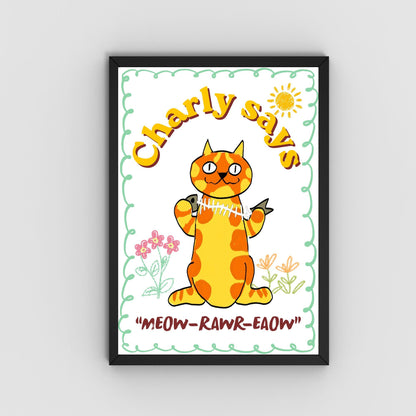 The Prodigy Poster Print Wall Art, Charly Says, 90's Rave Music