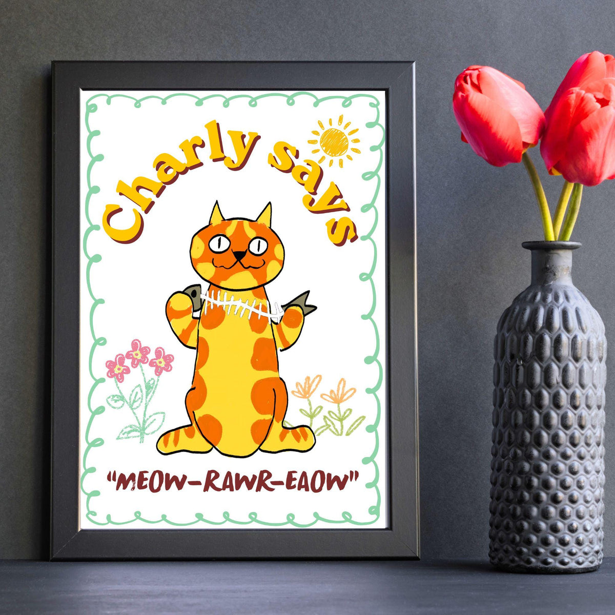 The Prodigy Poster Print Wall Art, Charly Says, 90's Rave Music