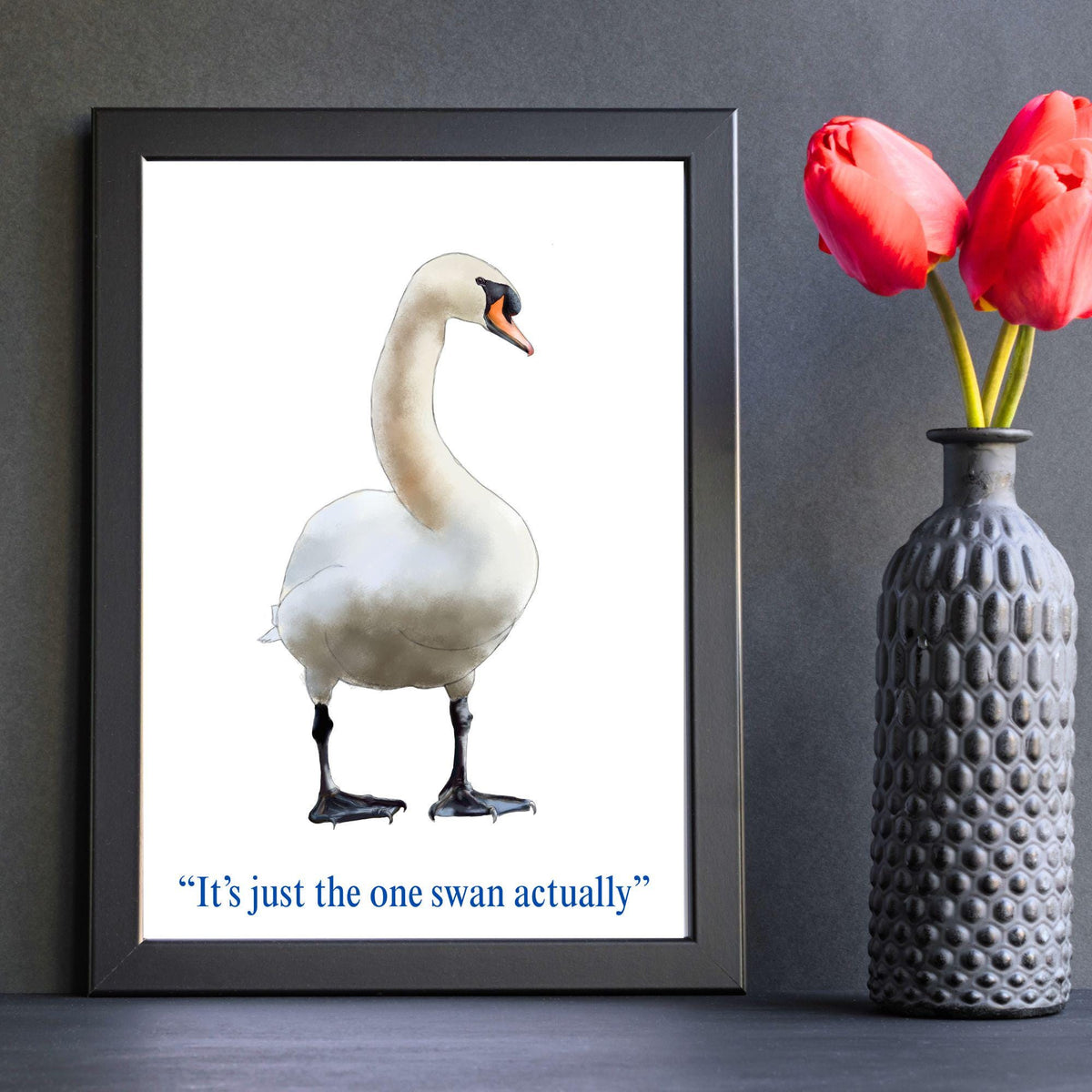 Hot Fuzz Wall Art Print, High Quality Poster, Hot Fuzz Poster, Swan, Movie Poster