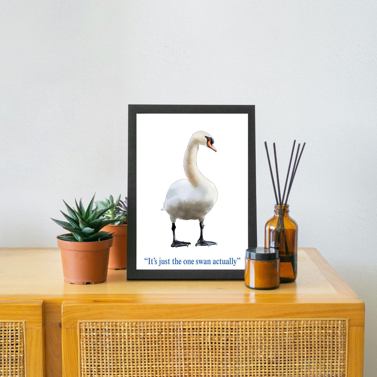 Hot Fuzz Wall Art Print, High Quality Poster, Hot Fuzz Poster, Swan, Movie Poster