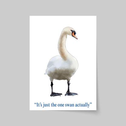 Hot Fuzz Wall Art Print, High Quality Poster, Hot Fuzz Poster, Swan, Movie Poster